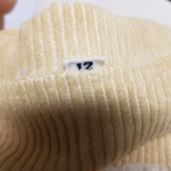 Vintage 70s Western Boho Cream Corduroy Single Button Blazer Jacket Md - Picture 8 of 9